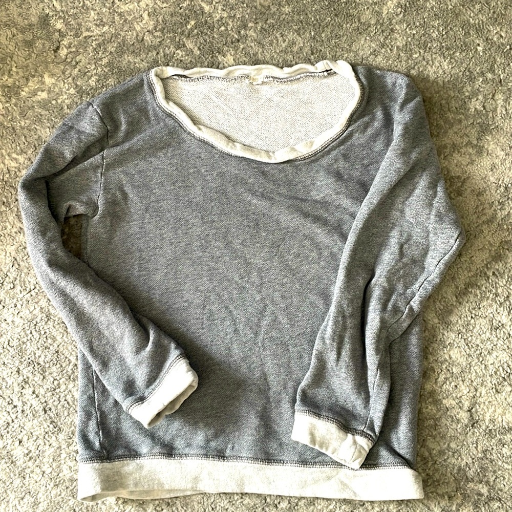 Heather Gray Jcrew crew neck sweatshirt